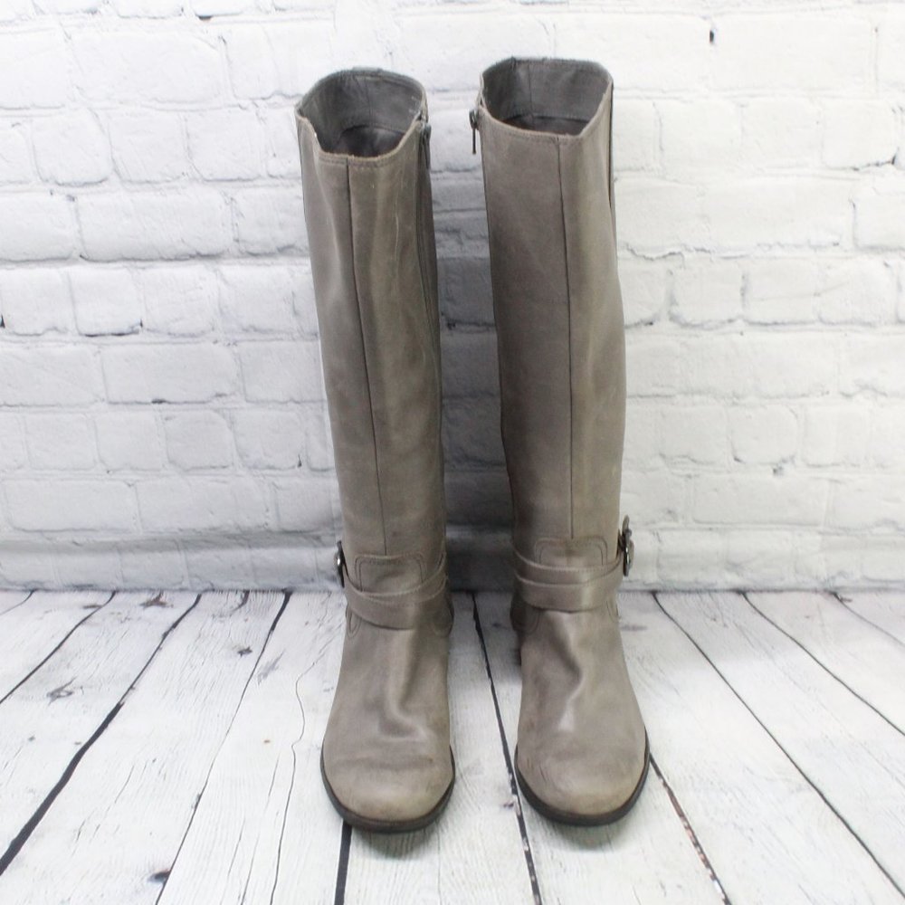 Sperry Gray Leather Ankle Boots - Picture 5 of 9